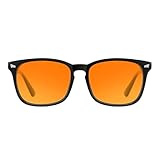 TIJN Blue Light Blocking Glasses Dual AR Coatings Amber Orange Lens for Computer Gaming
