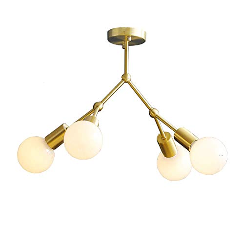 Lustre moléculaire haut de gamme en cuivre poli pour intérieur raffiné