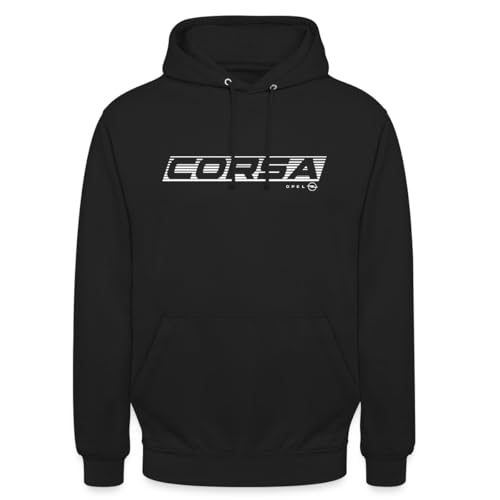 Spreadshirt Opel Corsa Renn Logo Unisex Hoodie, XL, Schwarz