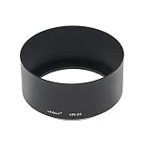 vhbw paraluce sostituisce Nikon HN-28 per obiettivi - nero opaco, metallo, rotondo, 4,3 cm