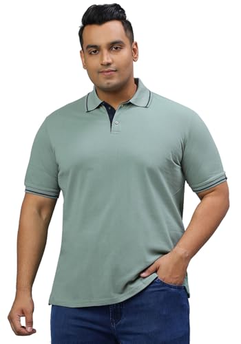 Image of Wear Your Opinion Men's Plus Size Tipped Polo Collar Neck Tshirt