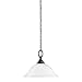 Sea Gull Lighting 65625-782 Wheaton Transitional One Light Pendant Hanging Modern Fixture, Heirloom Bronze Finish