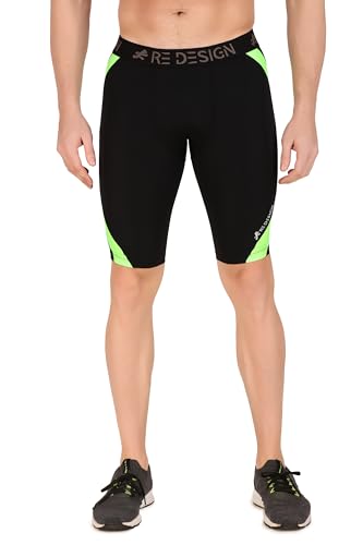 Image of ReDesign Apparels Nylon Compression Shorts Tights for Multi Sports (Color Options)