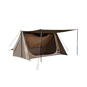 OneTigris ポリコットン TCスーパーシェルターテント ソロテント 日よけ 焚火 難燃 遮光 結露対策 ４本ポール付き PEグランドシートあり BLACK ORCA 2.0 アップグレード版