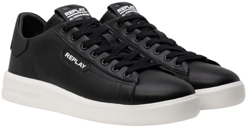 REPLAY Men's Gmz4o .000.c0011l Trainers, 562 Black, 7.5 Men