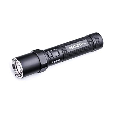 NEXTORCH P8 Rechargeable Flashlight High Lumens, 1600 Lumens LED Police Flashlight with 5 Modes & Strobe & Ceramic Glass Breaker for Daily Use, Night Duty, Dog Walking, Outdoor Adventure Cover