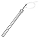 AIICIOO Patronen-Wasserheizer 1/2 Zoll DN15 21mm Flansch AC 240V 1000W Edelstahl Widerstandsfähiges Heizelement Länge 19 cm