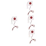 Uonlytech 4 Stück SOS Alarm Notfall Knopf Notfallknopf für Patienten geduldig Forderung deaktiviert Menschen älteres Alarmsystem Schaltfläche „Hilfe aufrufen“. Alarmknopf Notruftaste Plastik