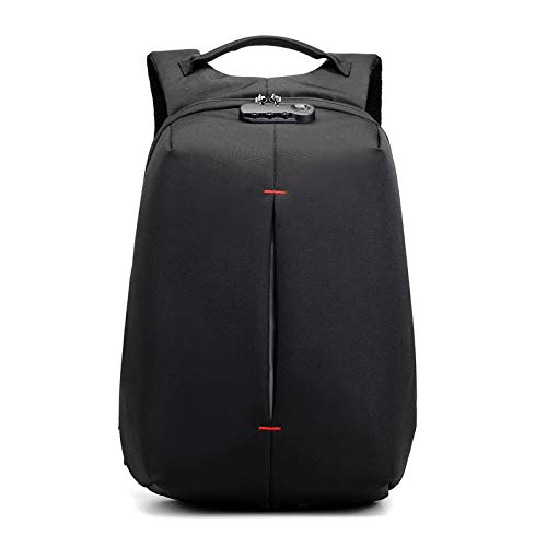 Laptoptasche Rucksack Anti-Theft Laptop Rucksack Tasche 15,6 Zoll Männer Frauen Wasserdicht Urban Black Large Capacity Schulrucksäcke Upgradedblack