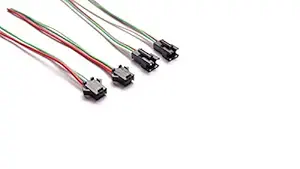 QBM JST SM 3 Pin Plug Male and Female Pair Connector Adapter with 155 mm Electrical Cable Wire for LED Light,(Pairs of 10)