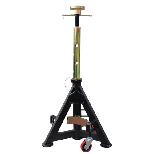 BESTOOL 16 Ton Heavy Duty Jack Stands 35 000 lbs Rated Capacity Adjustable 26 to 40.9 Rolling Design for Trucks Trailers Tractors & Heavy Equipment