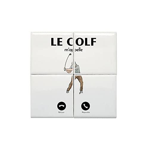 Carreaux céramique décoratifs sport green pour habiller le mur d'un bureau de golfeur