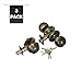 Premier Lock ED04C-3 Entry Door Knob Deadbolt Combo Lock Set with 6-Keys, Antique Brass, 3-Pack