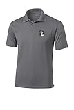 Sport Your Gear UNC Pembroke Braves Prime Athletic Logo Micropique Sport-Wick Golf Polo, Sport Gray Large