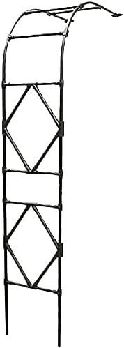 Arche de jardin demi-latérale en fer de 2,4 m pour plantes grimpantes