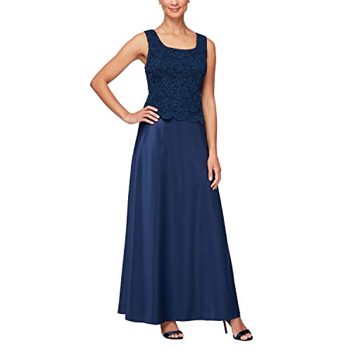 Image of Alex Evenings Womens Two Piece Mother of The Bride Dress with Lace Jacket