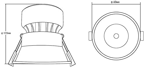 Focos de panel redondo LED de 13W no regulables, luces de techo empotrables de 3000K 4