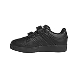 adidas Hoops 4.0 Basketball Sneaker, Black/Black/White, 12 US Unisex Little Kid