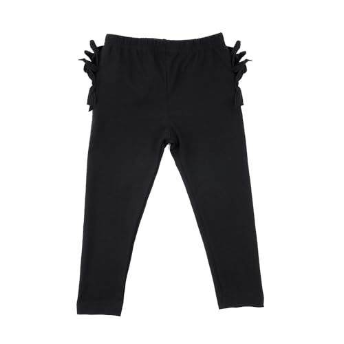 Image of HOOLCHEAN Baby Toddler and Little Girls Ruffles Buttocks Leggings Solid Color Pants