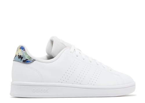 adidas Tênis feminino Advantage, Floral branco, 36
