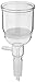 Chemglass CG-1406-12 Glass Buchner Filtering Funnel with Fine Frit, 150mL Capacity, 24/40 Lower Vacuum Assembly