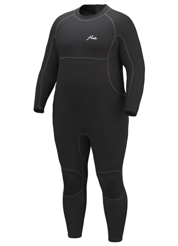 Hevto Men Wetsuits Plus Size 3/2mm Neoprene Back...