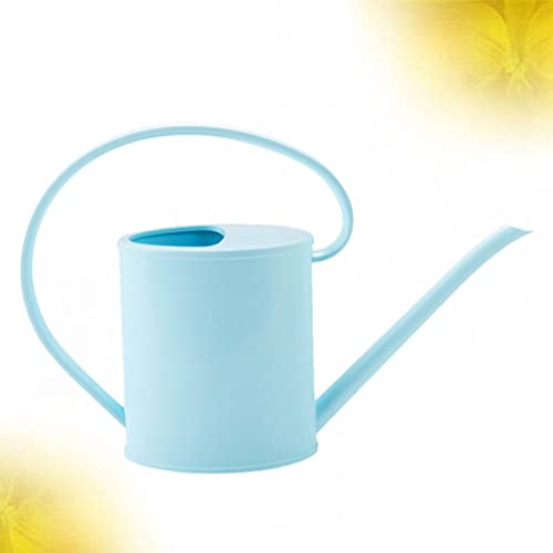 Jardim Longo Bico Regador Lata: 1. 2L Flor Regador Lata Azul Molhando Balde Polvilhar Chaleira de Pl
