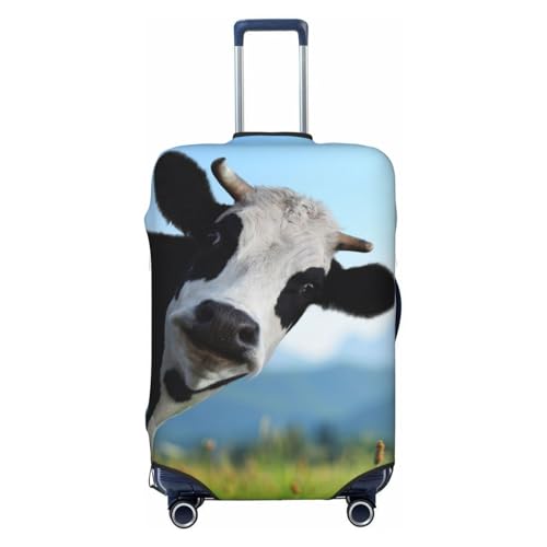 Cute Cow Print Luggage Suitcase Covers Elastic Washable Luggage Protector Luggage Covers For Suitcase