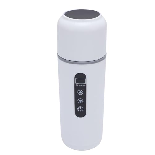 Hervidor eléctrico para auto 500ml acero inoxidable blanco miniatura 5