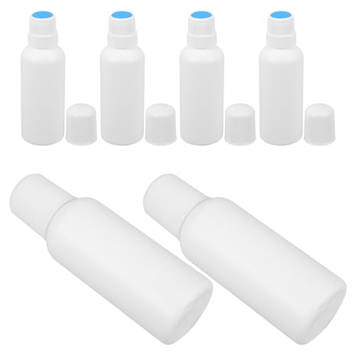 MAGICLULU Pack de 6 Botellas de Linimentos de Viaje Aplicador de Cabezal de Esponja Vacío, Plástico Ligero de 100ml para Transportar y Almacenar Líquidos