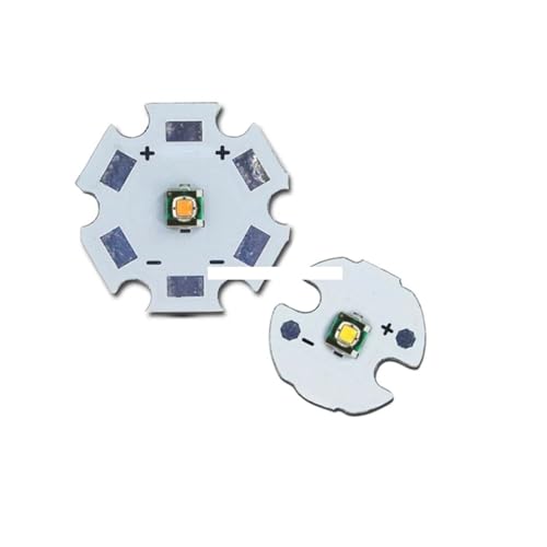 10 1W - 3W 3535 SMD nCp[ LED G~b^[ _CI[h j[g zCg EH[zCg bh u[ O[ CG[ \(UV 360-370nmA3W 20mm PCB)