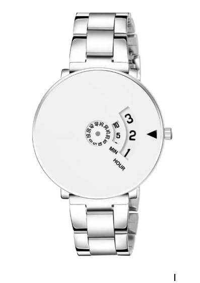 NIXEA Mens Watches Analog Minimalist Watches for Men Business Chronograph Casual Watches with Stainless Steel Strap (White) (B0CK46T9LP) Amazon Price History, Amazon Price Tracker