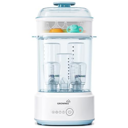 Bottle Sterilizer and Dryer, Compact Electric Steam Baby Bottle Sterilizer (Esterilizador de Biberones), Bottle Sanitizer for Baby Bottles, Pacifiers,
