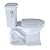 TOTO CST404CUFG#01 Promenade II 1G Two-Piece Elongated 1.0 GPF Universal Height Toilet with CEFIONTECT, Cotton White