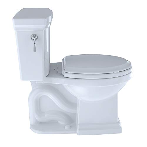 TOTO® Promenade® II 1G® Two-Piece Elongated 1.0 GPF Universal Height Toilet with CEFIONTECT, Cotton White - CST404CUFG#01 - image 3
