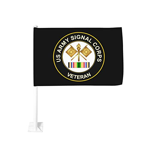 US Army Veteran Signal Corps 100% Polyester Fabric With Printing For Indoor Outdoor Decoration