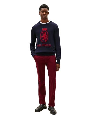 Image of Tommy Hilfiger Men's Stretch Cotton Chino Pants in Custom Fit