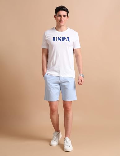 Image of U.S. Polo ASSN. Brand Printed Cotton T-Shirts for Men - Breathable & Comfortable, Half Sleeves Mens Casual T Shirts
