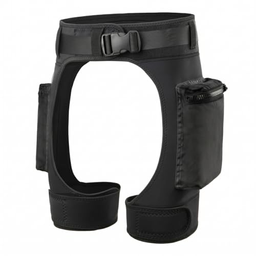 Short en néoprène pour homme 2 mm avec bretelles réglables et poche noir
