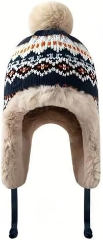 Sombreros de Invierno para Muje, Gorro De Punto Flexible con Bola...