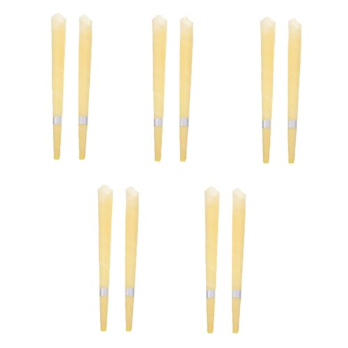 Ipetboom 10pezzi Candele Per Aromaterapia Auricolare Forma Di Tromba Pz Per Pulizia Del Cerume Riducono Polvere e Prurito Adatte Chi Lavora All Aperto Ambienti Polverosi