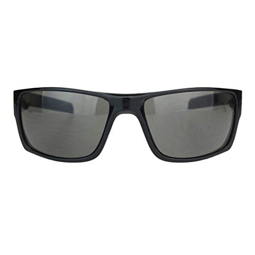 Locs Sunglasses Mens Wrap Around Rectangular Gangster Style Black UV 4002