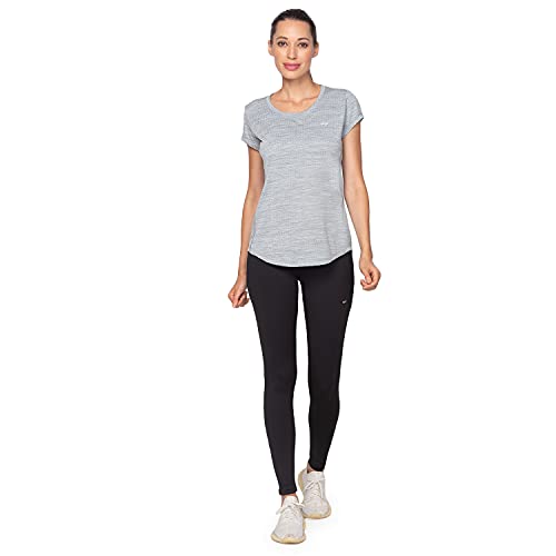 Image of berge' Ladies Jacquard Polyester Dry Fit Textured Western Shirts & Tshirts for Women, Quick Drying & Breathable Fabric, Gym Wear Tees & Workout Tops|Half Sleeve T-Shirt|Running Tshirts for Women