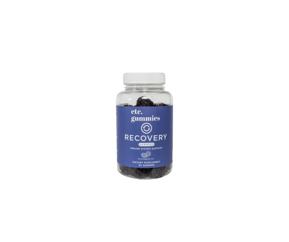 Recovery etc.Gummies Blue Raspberry (60 Gummies) - Supports Immune System