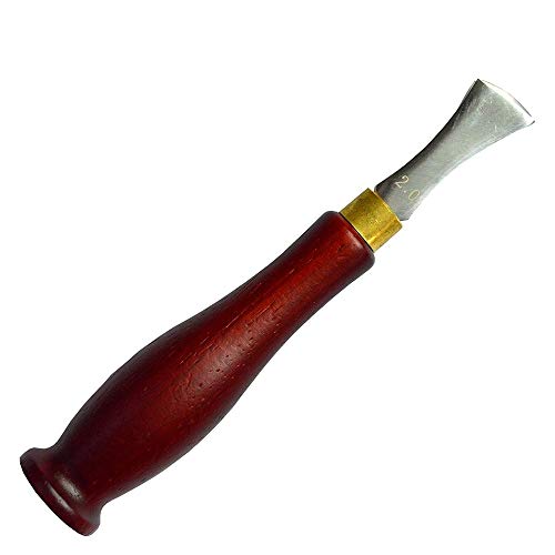 Aiskaer Leather Craft Tool Shallow Slot Edge Lineer Leather Crimping Tool Edge Device Trimmer Leather Crimping Tools Handmade Leather Tool (2.0mm)