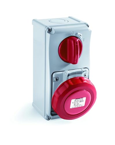 Base encastrée verticale 3P+T 32A IP67 étanche FAMATEL 26028 SpeedPro pour atelier 400V