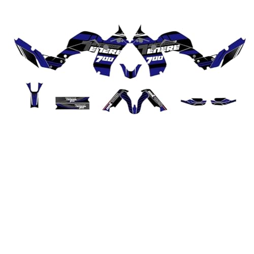 Kit autocollants Yamaha Tenere 700 pour le tout-terrain et le voyage T7