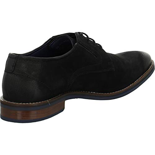 Image of bugatti Men's 311818023500 Derbys, Black (Black 1000), 7.5 UK, Black Black 1000, 6.5 UK