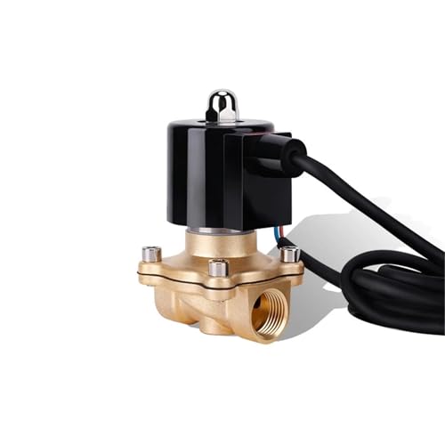 Válvula solenoide de latón DN15 de 1/2 pulgada normalmente cerrada NPT 24V AC 2
