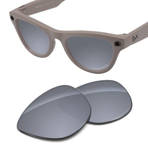 Image of Replacement Lenses Compatible with RayBan Meta Skyler RW4010 52mm AI Glasses, UV Protection, Transition